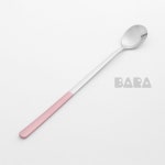 BARA 핑크 롱 티스푼 머들러 모던커트러리 롱스푼 : BARA STORE