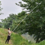 고지톱 가지 제거 치기 장대톱 장대 전정톱 뽈대 예초 3.6m 단두대가위 : 옐로우미스