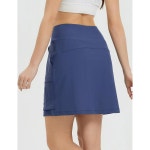 발레프 여성용 16인치 하이킹 카고 코트 스커트 하이 웨이스트 포켓 골프 운동 UPF 50+ 자외선 차단 퀵 드라이 Black Small : 북두칠성 무역 M9