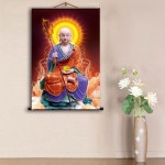 불교용품 지장왕 지장왕보살 비단 불화 탱화 불교그림 벽걸이 롤액자  DH25_G7256 : salechina