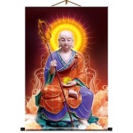 불교용품 지장왕 지장왕보살 비단 불화 탱화 불교그림 벽걸이 롤액자  DH25_G7256 : salechina