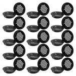 AC23-Round Ventilation Grille Cabinet Air Vent Hole 35Mm 30 Pieces Black For Bathroom Wardrobe Shoe : 바이셀세븐티나인