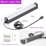 UV 블랙 라이트 25W 업그레이드 LED 튜브 395 405nm 15x15피트 면적 조명 : 아성몰