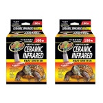 동물원 메드 30 40갤런 테라리움용 레프티케어 세라믹 방열기 2팩 100와트 : hphpo03