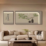 거실 그림 고급 벽걸이 LED 조명 셋트 G7728 A 블랙 프레임 : 네이쳐필