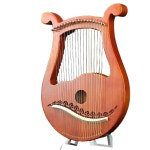 Moxi 엔젤하프 16음 리라하프 초보자용 악기 16음 커피 색상 : 오렌지밀리