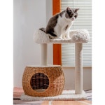 바구니 가을 용품 귀빈침대 한강 라탄 한강공원 밀짚 기본형 소품 원룸 도시락 귀빈침대 기본형 : 탑텐플드하이어02