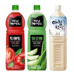 [한번에먹자] 미닛메이드 알로에 토마토 아침햇살 1.5L 각2개 총6개입 : 마시자닷컴