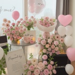 셀프 호텔 프로포즈 이벤트 부산 생화 꽃장식 패키지 : 부산꽃정원