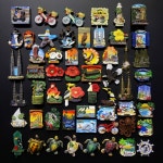 모잠비크 튀니지 시칠리아 네덜란드 암스테르담 관광 스티커 헝가리 냉장고 룩셈부르크 블루 : 써드라임