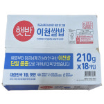 씨제이 햇반 이천 쌀밥 210g x 18개 코스트코 이천쌀 즉석밥 : 조아나라