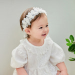 샬리 아기헤어밴드 여아 레이스 돌촬영 백일소품 : 데일리아기옷