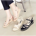 와인앤쿡 CWA9AEAC 스트랩 샌들 UH-48pampas 버틀 크로스 레더 : 와인앤쿡