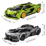 하이테크 슈퍼 스포츠카 차량 챔피언 블록 브릭 시리즈 모델 MOC 스피드 빌딩 선물 bagged : 제이유유스토어