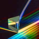 어린이 교육을위한 물리학 줄기 과학 장난감 선물 화려한 크리스탈 유리 사진 삼각형 프리즘 : 스페셜마켓0000