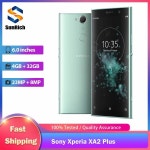소니 엑스페리아 XA2 플러스 H4413 H4493 4G LTE 휴대폰 NFC 6.0인치 4GB+32GB 23MP+8MP 4K@30fps 옥타코어 안드로이드 스마트폰... 