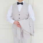 남자정장대여 베이지 (2개사이즈제공) 빅사이즈 웨딩 돌잔치 혼주 예복 결혼식 양복 수트 : 메이크미리츠