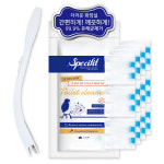 스페시핏 프리미엄 변기 클리너 12P 2팩 + 전용핸들 화장실 욕실청소 청소포 : 스페시핏