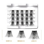 i ENVY DIY 속눈썹 연장 3D 확장 - 페더라이트 합성 재사용 가능한 인공 속눈썹 멀티팩 속눈썹 클러스터 1 3D Extended Lash : 웨스앤코