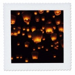 20x20인치 퀼트 스퀘어 - 대만 시펜의 밤에 열리는 중국 등불 축제 기간 동안의 하늘 : 직구열셋 몰