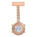 디지 털 간호사 시계 근무용 다용도 걸이 형 주머니 클립 용품 수능 손목 초 방수 의사 스틸 골드 로즈 실 : 말랑바다샵