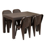 (창신) 지오리빙 국산 라탄테이블 74120 라탄등받이의자 세트 야외용 테이블 그레이 : 지오리빙