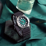 카시오 몬스터 다이버 남자 손목시계 100M 방수 청새치 헐크 딥그린 : HighEnd