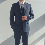 남자정장대여 프리미엄 1+1 네이비 웨딩 빅사이즈 수트 면접 예복 양복 결혼식 혼주 사회자 : 메이크미리츠