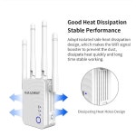 G1208 WiFi Extender, 1200Mbps WiFi 중계기 무선 신호 부스터, 이더넷 포트가 2.4GHz 5GHz 듀얼 밴드 WiFi Extender, 360도 : 우성상회