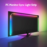 침수 RGB 컴퓨터 스트립 PC 게임 5V 룸용 드림 동기화 컬러 화면 USB 라이트 : 라온43