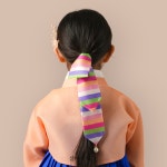 여아 한복 댕기 진주 달린 연색동 머리 장식 유아동 어린이 한복소품 : 샵마시모