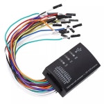 USB 로직 분석기 100MHz 16 채널 100M 샘플 연결 케이블이 있는 ARM FPGA 디버거용 로직 분석기 : 프린스타10