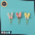 귀여운 캔디 컬러 토끼 금속 골드 종이 클립 사무실 레이디 스타일 학교 문구 사진 장식 용품 문구 H0532 2 개 : 제이케이8
