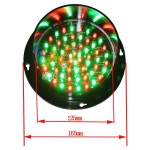 창고 입구용 125MM 5인치 이중 12V 빨간색 녹색 색상 램프 12V without cover : 임스샵