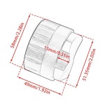 DIBTSA 51.35mm 그래비티 커피 유통 도구, 그래비티 적응형 커피 유통업체, 미끄럼 방지 에스프레소 레벨러, 바리스타 에스프레소 액세서리... 