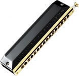 Xiraivke 16 64 C (16 크로매틱 하모니카, 홀, 음, 키, 고급 성인용 프로 연주 악기, 초보자, 학생 : OmniShop