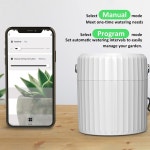 급수 타이머 자동 관수 워터 스마트 시스템 식물 급수기 5 화분 식물용 앱 음성 어시스턴 WHITE : 홀리딜글로벌