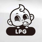 살림팟 LPG 주유구스티커 블랙 차량용데칼 : 살림팟