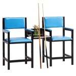 당구장의자 기원의자 당구장 홀덤의자 의자 당구대 인테리어 디자인 체어 블랙 : 남색구미