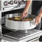 소로 - 28 qt. 무거운 알루미늄 화로 6mm 두께 리벳 손잡이가 있는 화로로, 소팅 시어링과 프라이팬 가정용 주방 레스토랑에 완벽합니다... 