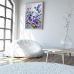 벌새 다이아몬드 아트 키트, 초보자를 위한 DIY 5D 페인팅 라운드 풀 드릴 도트 그림 홈 월 장식용 젬 공예품 12x16인치 선물 G7178... 