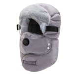 겨울 방한 군밤 모자 3종 세트 항공 스키 용품 털 안경 마스크 A 타입 안경투명 블랙 핑크 베이지 B : 말랑바다샵