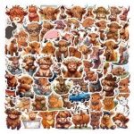 110Pcs 하 암소 스티커 DIY Scrapbooking 전화 수하물 스케이트 보드 방수 전사 술 : 빅원물류6