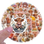 110Pcs 하 암소 스티커 DIY Scrapbooking 전화 수하물 스케이트 보드 방수 전사 술 : 빅원물류6