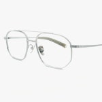 가벼운 티타늄안경테 명품 남자 여자 패션 빅사이즈 투브릿지 보잉 사각 블루라이트차단 안경 : 글라스렌