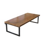 우드 슬랩 유럽산 원목 식탁 다이닝 책상 카페 120x60x75 : 구름너머마켓