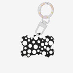 개와 고양이를 위한 개인화된 뼈 모양 아크릴 애완동물 ID 태그, 화이트 체인이 있는 이름표, 칼라, 블랙 및 원형 점용 양면 경량 명판... 