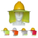 야광 빛 반사 안전 모 햇 차단 가리개 용품 작업 모자 장비 조끼 형광 그린 오렌지 연 그레이 레드 : 말랑바다샵