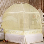 알달샵 텐트형 침대 모기장150x200cm 베이지 : 스토어알록달록