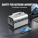 비라지유 300W 휴대용 발전소, 야외 모험, 캠핑, 여행, 사냥, 암막, RV, 가정용 296Wh LiFePO4 배터리 태양광 발전기 : 위클리프인